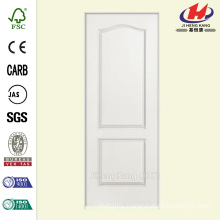 30 in. x 80 in. Solidoor Smooth 2-Panel Arch Top Solid Core Primed Composite Single Prehung Interior Door